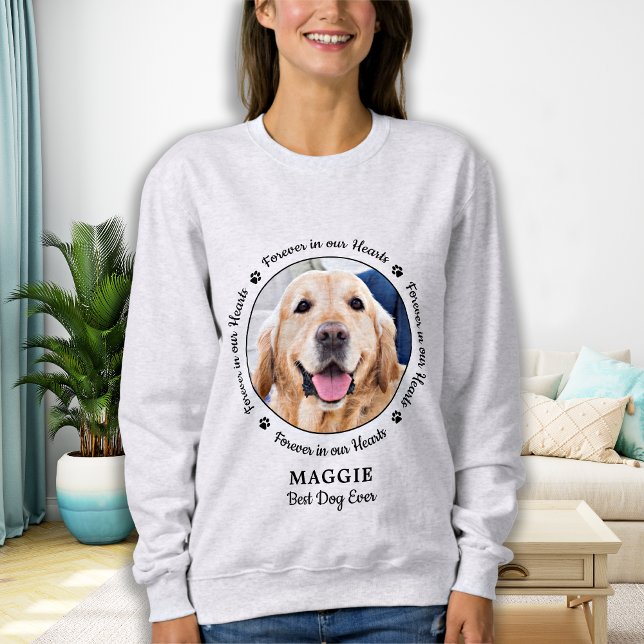 Pet Memorial Pet Loss Personalized Dog Photo T-Shi Sweatshirt (Creator Uploaded)