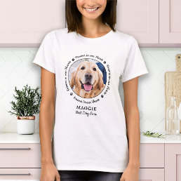 Pet Memorial Pet Loss Personalized Dog Photo T-Shirt
