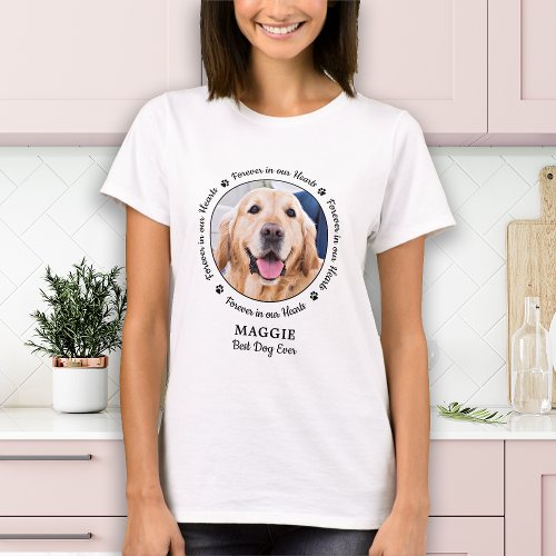 Pet Memorial Pet Loss Personalized Dog Photo T_Shirt