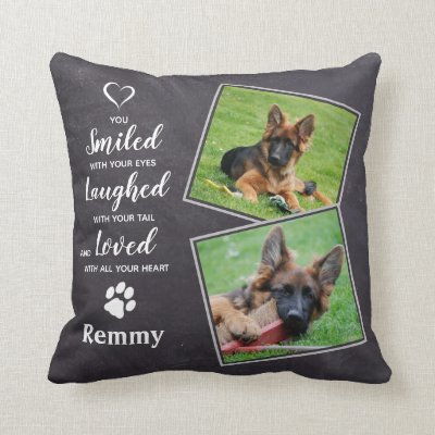 memorial dog pillow