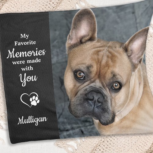 Pet Memorial _ Pet Loss Sympathy Quote _ Memories Fleece Blanket