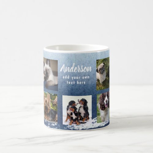 Pet Memorial PHOTO COLLAGE Gift _ ADD TEXT Coffee Mug