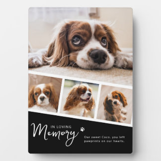 Pet Memorial Photo Collage Plaque