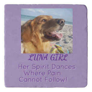Pet Memorial Photo - Her Spirit Dances Trivet