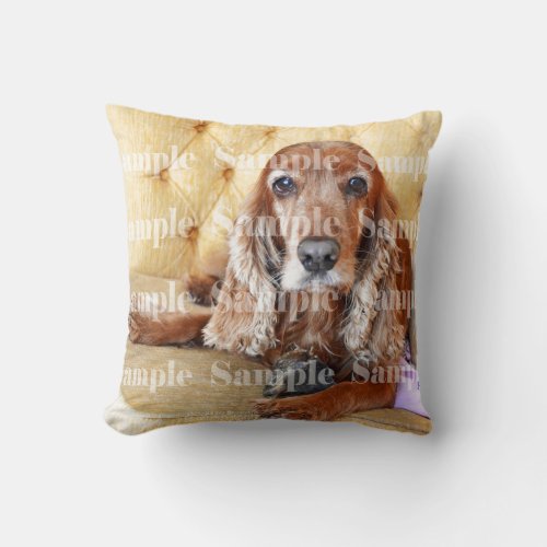 Pet memorial photo keepsake  Personalize Throw Pillow