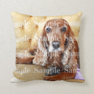 Pet memorial photo keepsake   Personalize Throw Pillow
