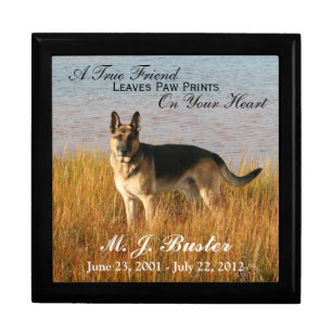Pet Memorial Photo Memento Box