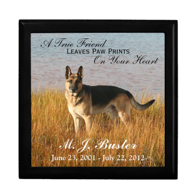 Pet Memorial Photo Memento Box (Front)