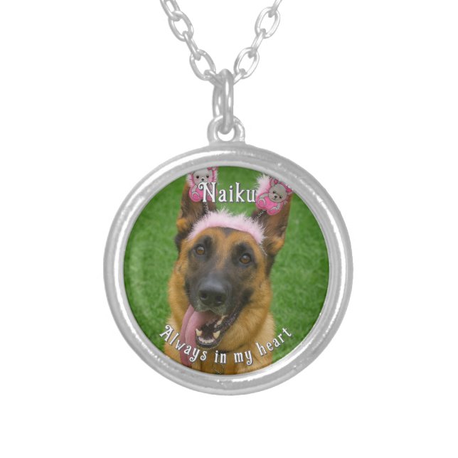 Pet Memorial Photo Necklace (Front)