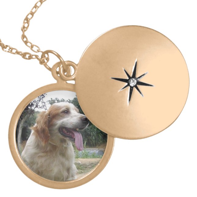 Pet Memorial Photo Necklace (Front)