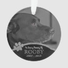 Pet Memorial Photo Paw Print Personalized Name