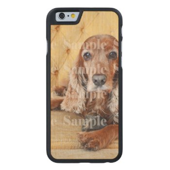 Pet Memorial Photo Personalize Carved Maple Iphone 6 Case by petcherishedangels at Zazzle