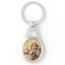 Pet memorial photo PERSONALIZE Keychain