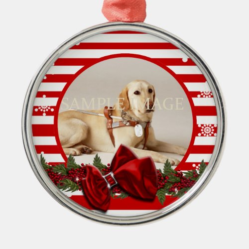 Pet memorial photo PERSONALIZE Metal Ornament