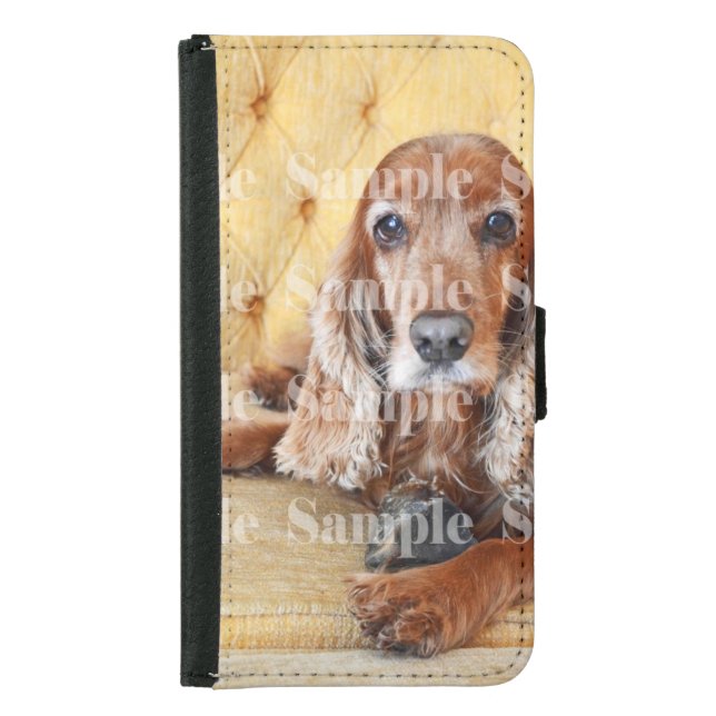 Pet memorial photo PERSONALIZE Samsung Galaxy Wallet Case (Front)