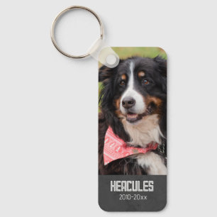 Pet Memorial Poem & Pet Photo Keychain