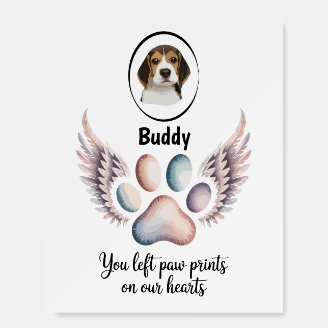 Pet Memorial Poster - Custom Name & Picture (Front)