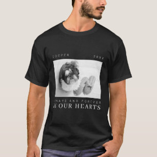 Pet Memorial Quote Simple Modern Chic Photo T-Shirt