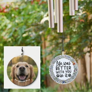 Pet Memorial Rainbow Bridge Dog Loss Wind Chime