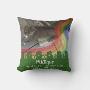 Pet Memorial Remembrance Beloved Keepsake Throw Pillow