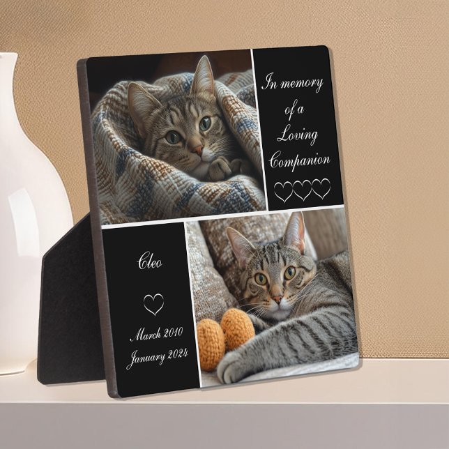 Pet Memorial Remembrance Dog Cat Loss Keepsake Plaque (Pet Memorial Remembrance Dog Cat Loss Keepsake Pet Loss Personalized Plaque)