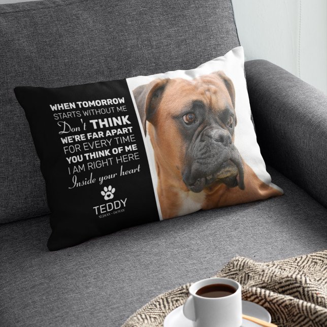 Pet Memorial | Remembrance Dog Keepsake Accent Pillow (Creator Uploaded)