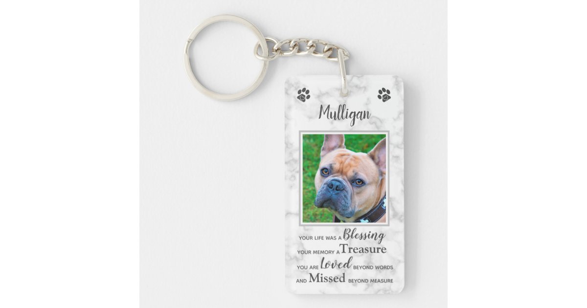 Pet Memorial Remembrance Photo Keychain Zazzle