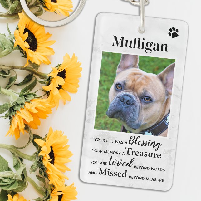 Pet Memorial Remembrance Photo Keychain (Creator Uploaded)
