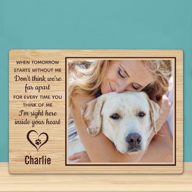 Pet Memorial Remembrance Photo Plaque (Creator Uploaded)