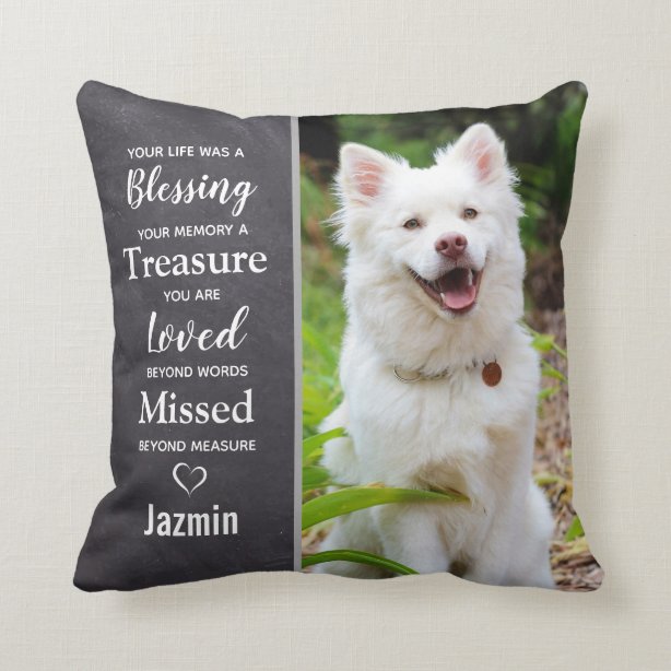 dog memorial pillow