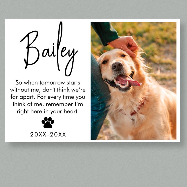 Pet Memorial Sympathy Gift For Cat Or Dog Lover Acrylic Print (Creator Uploaded)