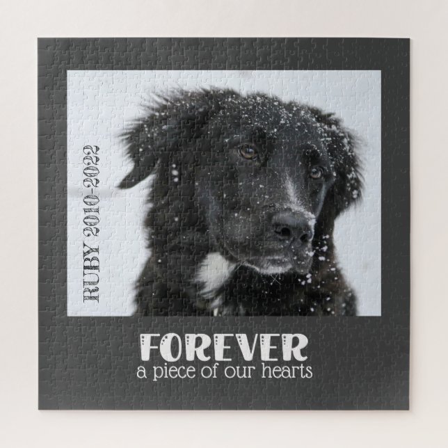 Pet Memorial Sympathy Photo Jigsaw Puzzle (Vertical)