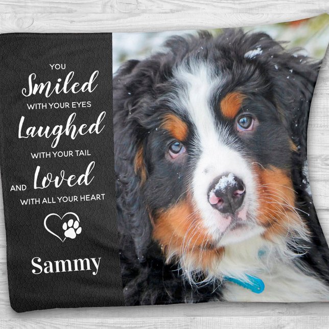 Pet Memorial Sympathy Poem Pet Loss Fleece Blanket (Creator Uploaded)