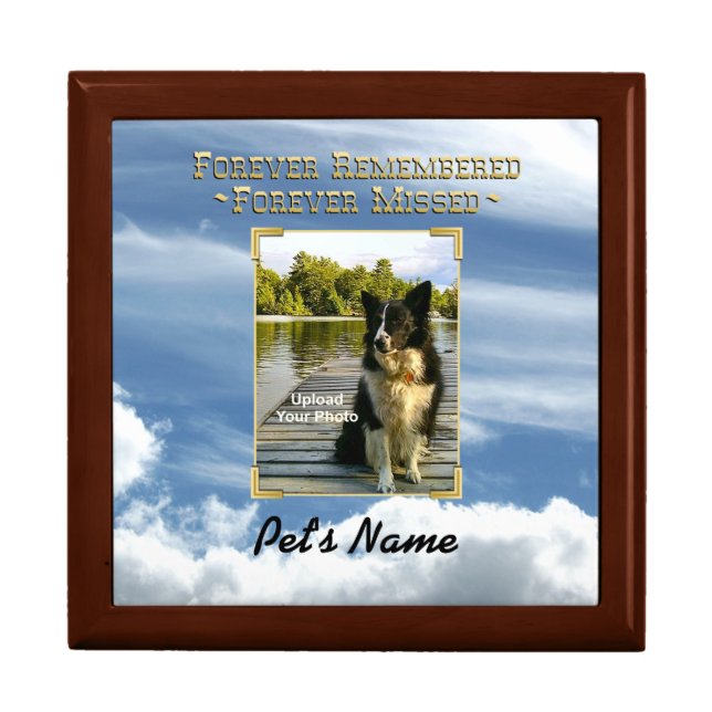 Pet Memorial Treasure Keeper Box (Front)