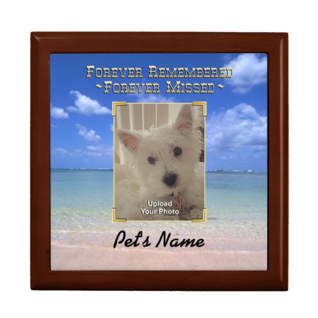 Pet Memorial Treasure Keeper Box (Front)