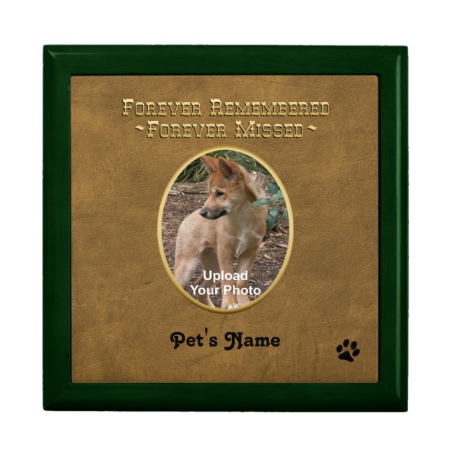 Pet Memorial Treasure Keeper Box (Front)