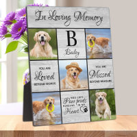 Pet Memorial Unique 5 Photo Pet Loss Keepsake Dog