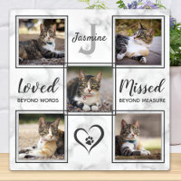 Pet Memorial Unique Cat Photo Collage
