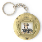 Pet Memorial with Gold Angel Wings