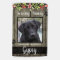Pet Memorial Wood and Flowers Custom Photo