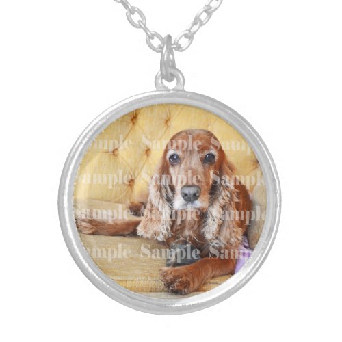 Pet memory keepsake  PERSONALIZE Silver Plated Necklace
