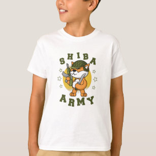 Pet military animal Shiba Army dog breed lovers T-Shirt