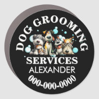 Pet mobile grooming business dog parlour round