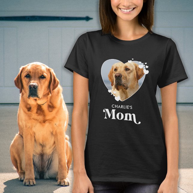 Pet Mom Photo Custom Dog Personalized T-Shirt (Creator Uploaded)