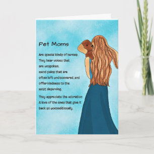 Pet Moms Greeting Card