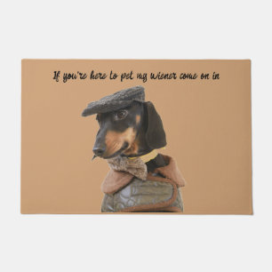 Pet My Wiener Dachshund Doormat