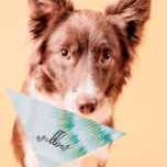 Pet Name Bandana | Patterned | Tye Dye | Cool<br><div class="desc">Small or large,  this pet bandana can be used for dogs or cats. Minimal,  modern,  and customizable with your pet's name OR monogram. 
All text is customizable ↣ just click the ‘Personalize’ button.</div>