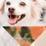 Pet Name Bandana | Patterned | Vintage | Painting<br><div class="desc">Small or large,  this pet bandana can be used for dogs or cats. Minimal,  modern,  and customizable with your pet's name OR monogram. 
All text is customizable ↣ just click the ‘Personalize’ button.</div>