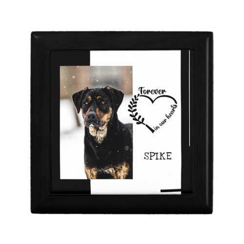 Pet Name Forever In Our Hearts Keepsake Memory Box