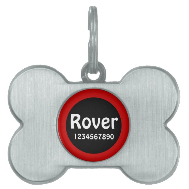 Pet name identification girl pet ID tag (Front)